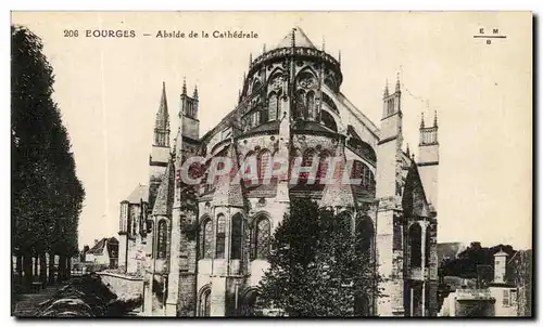 Ansichtskarte AK Bourges Abside De La Cathedrale