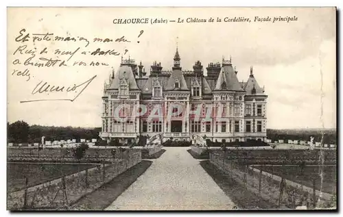 Cartes postales Chaource Le chateau De La Cordeliere Facade Principale