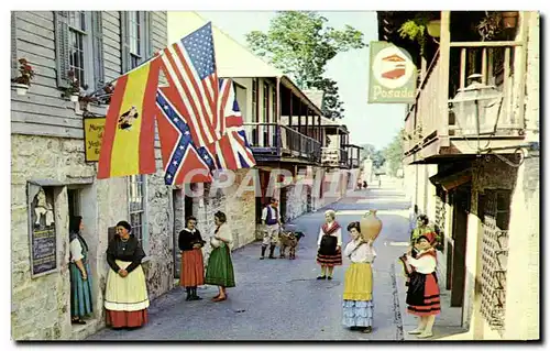 Cartes postales moderne George Street St Augustine Florida St George Street Was The Main Street In Early