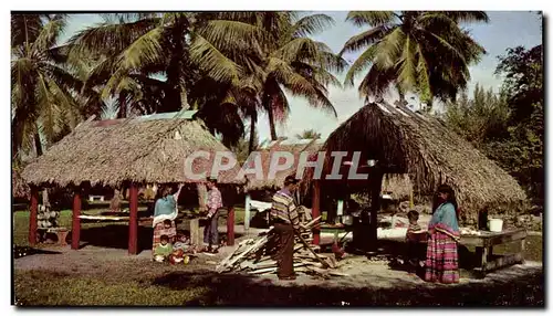 Cartes postales moderne Seminole Indian Village At Musa Isle Home Of the Seminole Indian Miami Florida