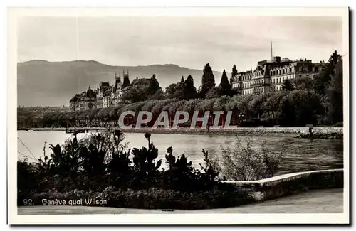 Cartes postales Geneve quai Wilson