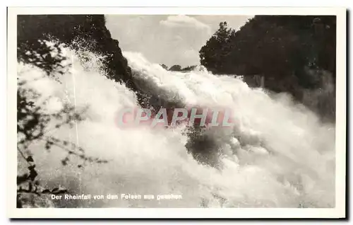 Cartes postales Der Rheinfall Von Den Felsen Aus Gesehen