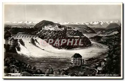 Cartes postales Rheinfall Und Die Alpen