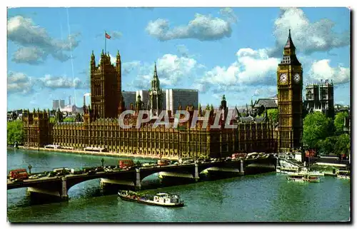 Cartes postales The Houses Of Parliament And Westminster Bridge London