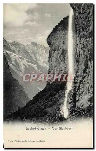 Ansichtskarte AK Lauterbrunnen Der Staubbach