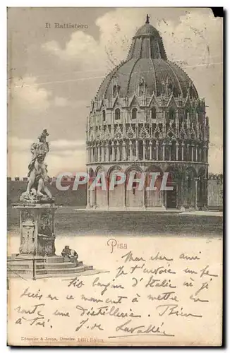 Cartes postales Battistero pisa