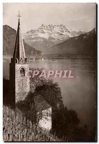 Cartes postales Eglise de Montreux et la dent