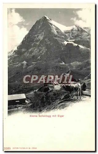 Cartes postales Kleine Scheidegg Mit Eiger vache