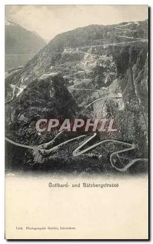 Cartes postales Gotthard und Batzbergstrasse