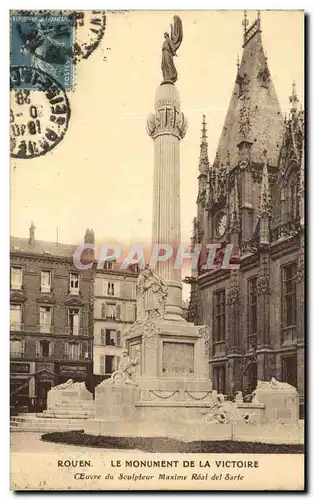 Ansichtskarte AK Rouen Le Monument de la Victoire Oeuvre de Maxime Real del SArte