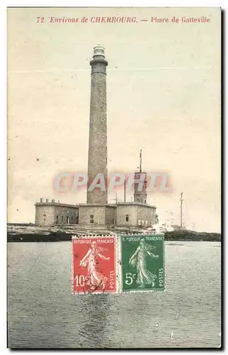 Ansichtskarte AK Environs de Cherbourg Phare de Gatteville