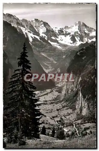 Cartes postales moderne Lauterbrunnental Lauterbrunnen Grosshorn Breithorn