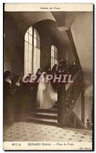 Cartes postales Emile Renard Prise de Voile Salons de paris Mariage