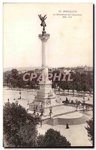 Cartes postales Bordeaux Le Monnumont des Girondins