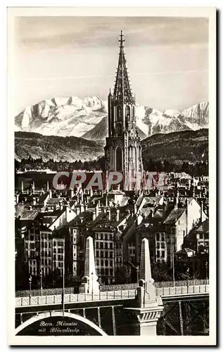 Cartes postales Berne La Cathedrale avec Blumlisalp