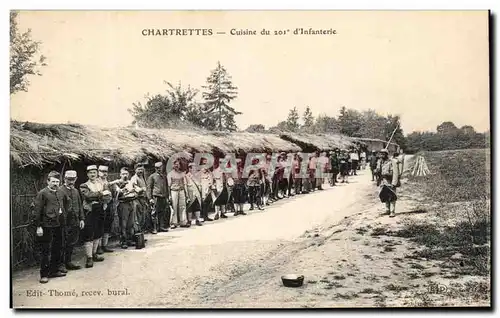 Cartes postales Chartrettes Cuisine du 201eme d'lnfanterie Militaria