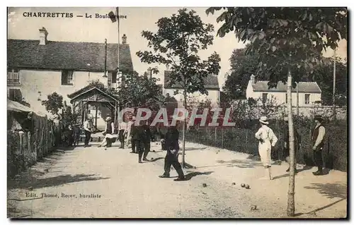 Ansichtskarte AK Chartrettes Le Boulodrome TOP Jeu de boules Petanque