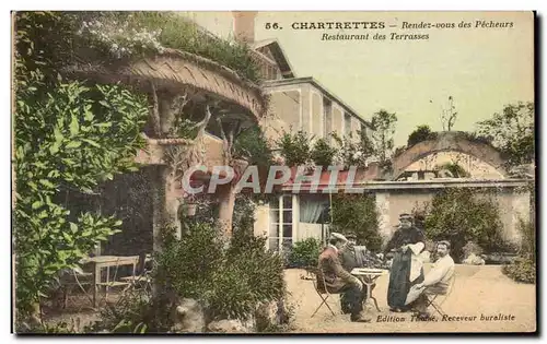 Cartes postales Chartrettes Rendez vous des Pecheurs Restaurant des Terrasses