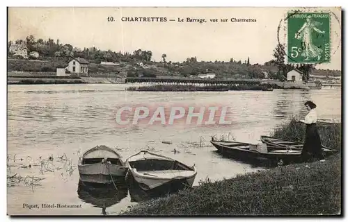 Ansichtskarte AK Chartrettes Le Barrage vue sur Chartrettes