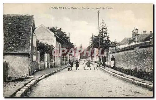 Cartes postales Chartrettes Route de Melun