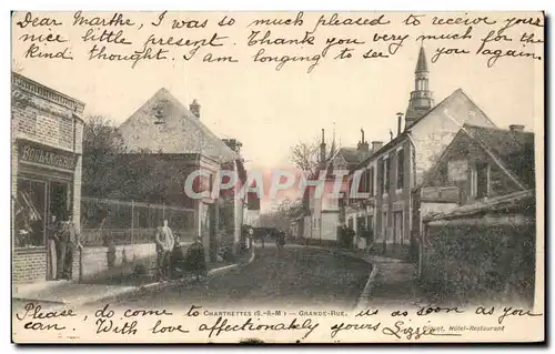 Cartes postales Chartrettes Grande Rue Boulangerie