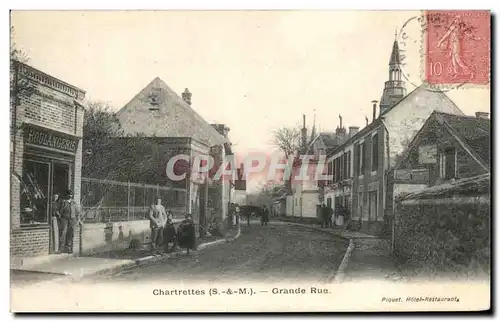 Ansichtskarte AK Chartrettes Grande Rue Boulangerie