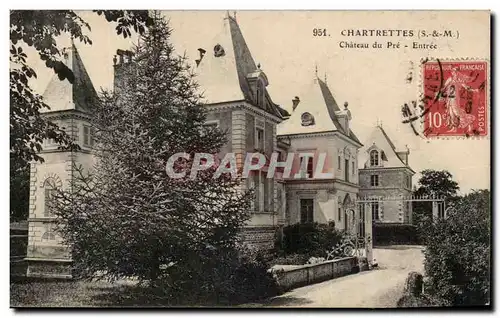 Cartes postales Chartrettes Chateau Du Pre Entree