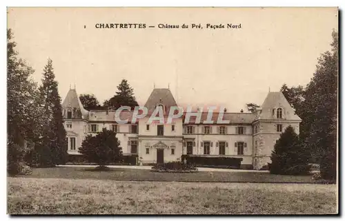 Cartes postales Chartrettes Chateau Du Pre Facade Nord