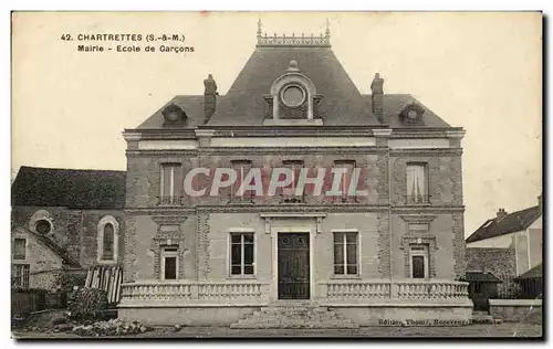 Cartes postales Chartrettes Mairie Ecole De Garcons