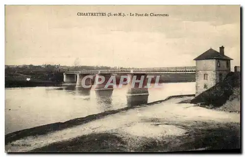 Ansichtskarte AK Chartrettes Le Pont De Chartrettes