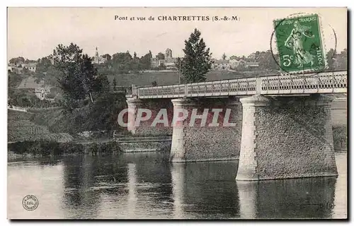 Ansichtskarte AK Pont Et Vue De Chartrettes