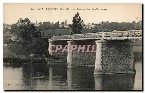 Cartes postales Chartrettes Pont Et Vue De Chartrettes