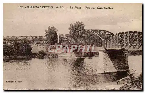 Ansichtskarte AK Chartrettes Le Pont Vue Sur Chartrettes