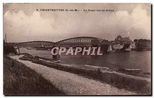 Ansichtskarte AK Chartrettes Le Pont De Sur La Seine