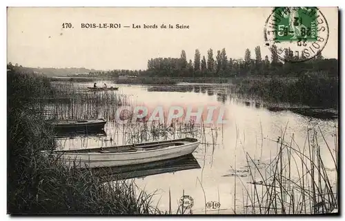 Ansichtskarte AK Bois Le Roi Les bords de la Seine Barque