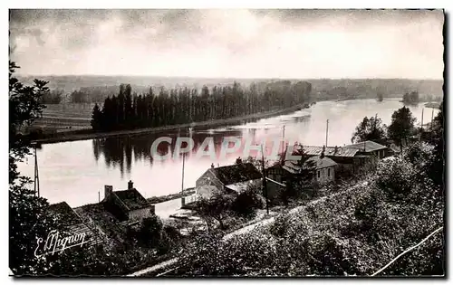 Cartes postales moderne Chartrettes Bords de seine vus De Hauteurs de Rouillon