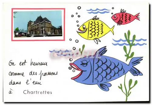 Cartes postales moderne Chartrettes Poissons