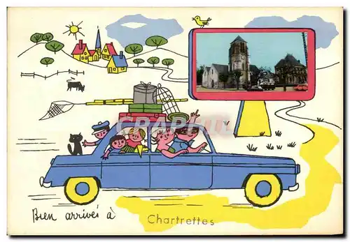 Cartes postales moderne Chartrettes Automobile