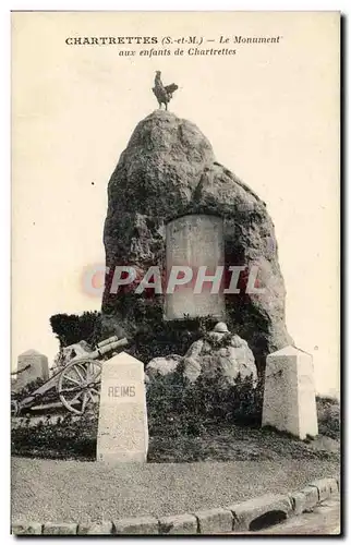 Cartes postales Chartrettes Le Monument aux enfants de Chartrettes Militaria Coq