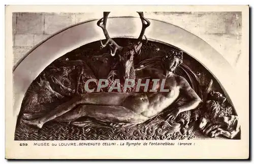 Cartes postales Musee Du louvre Benvenuto Cellini La nymphe de Fontainebleau