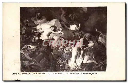 Ansichtskarte AK Musee Du louvre Delacroix La Mort de Sardanapale