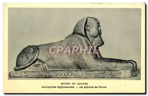 Ansichtskarte AK Musee Du louvre Antiquites Egyptiennes Le Sphinx de Tanis Egypte