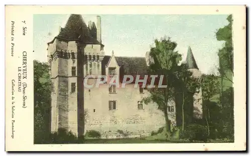 Ansichtskarte AK Cherveux Le Chateau