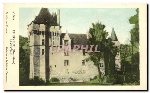 Ansichtskarte AK Cherveux Le Chateau