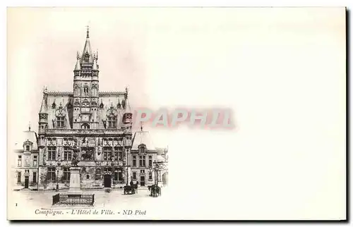 Cartes postales Compiegne L&#39Hotel de Ville