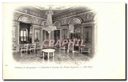 Ansichtskarte AK Chateau De Compiegne Chambre a Coucher du Prince Imperial