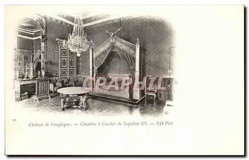 Cartes postales Chateau De Compiegne Chambre a Coucher du Napoleon III