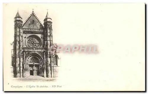 Ansichtskarte AK Compiegne L&#39Eglise St Antoine