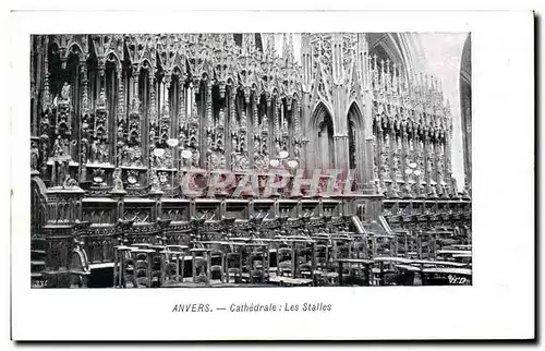 Cartes postales Anvers Cathedrale Les Stalles