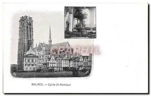 Ansichtskarte AK Malines Eglise St Rombaut